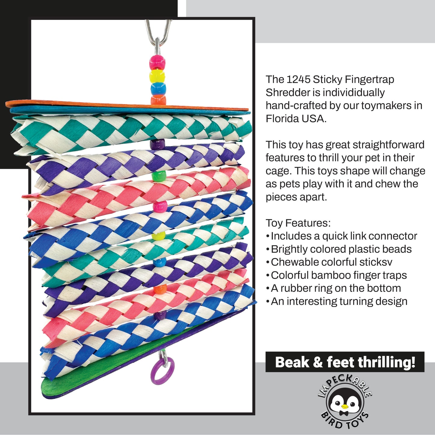 1245 Sticky Fingertrap Shredder