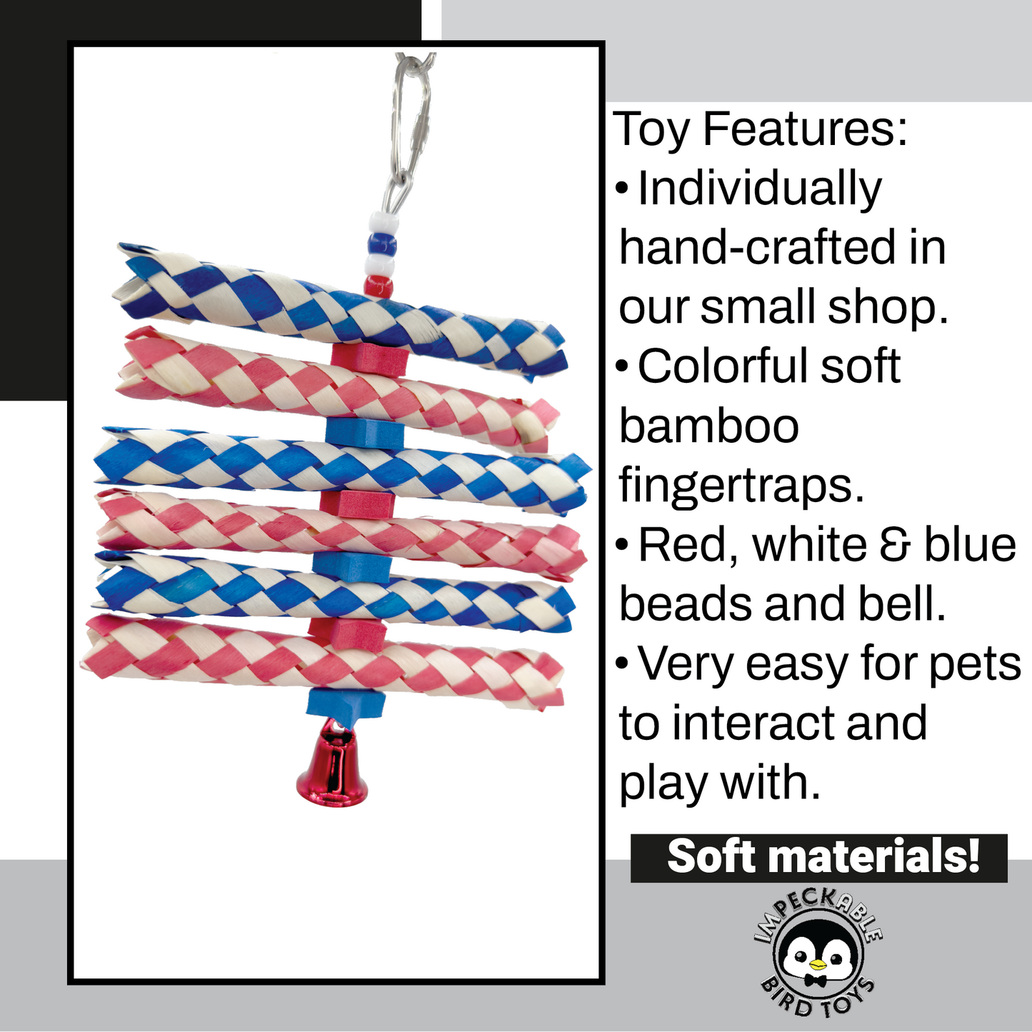 1249 Short Star Spangled Fingertrap Shredder