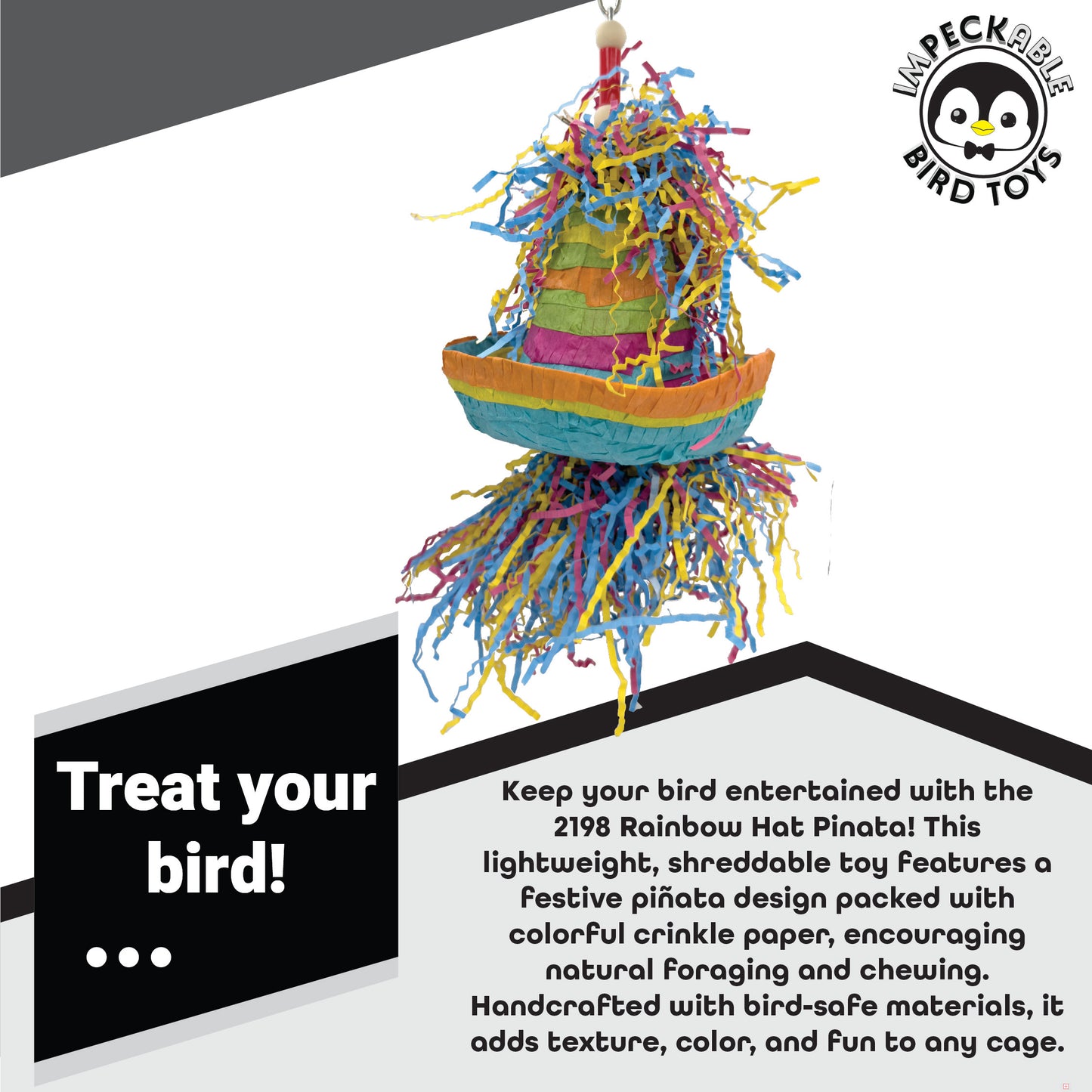 2198 Rainbow Hat Pinata