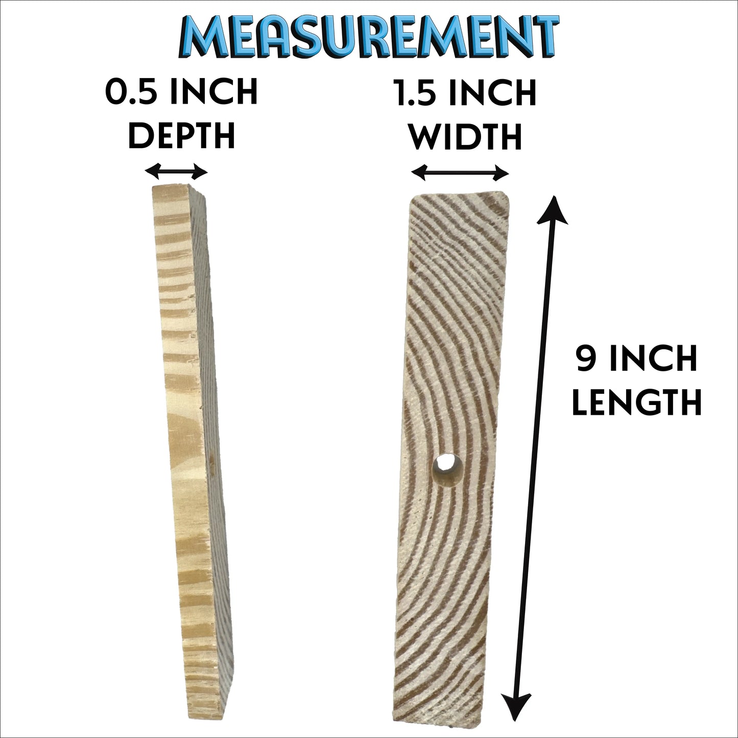 3008 Block Type 8 - Natural Medium Drilled Slat