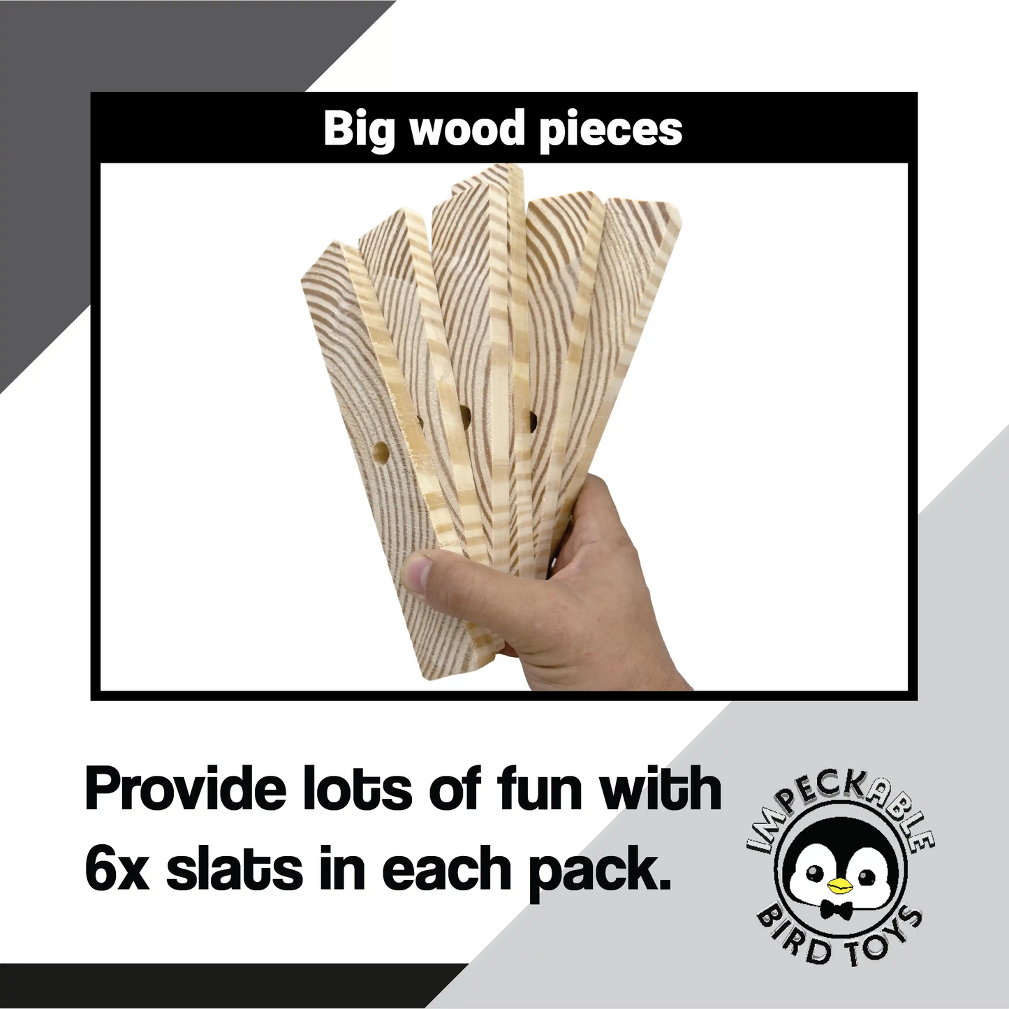 3008 Block Type 8 - Natural Medium Drilled Slat