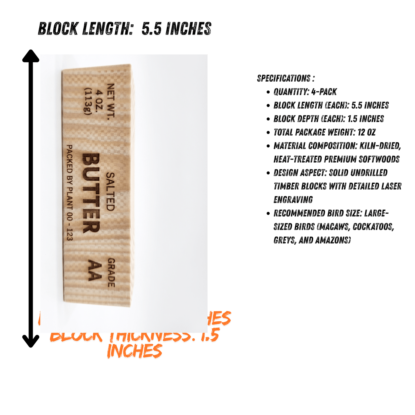 3020 Butter Stick Wood