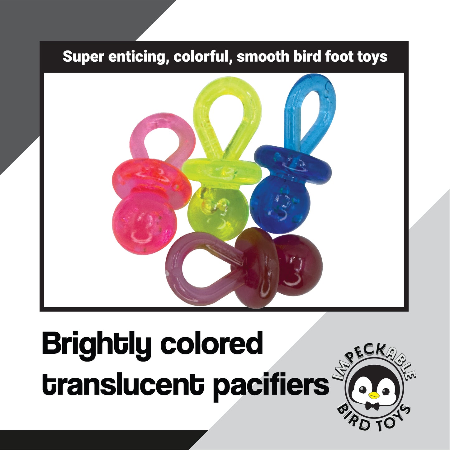 710 Pk12 Rainbow Pacifiers