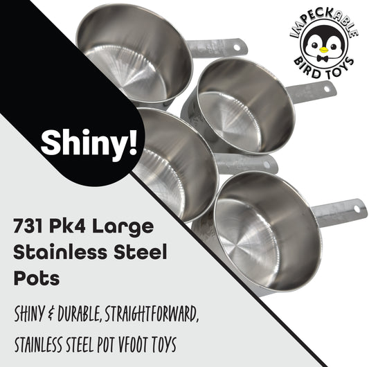731 Pk4 Large Stainless Steel Pots