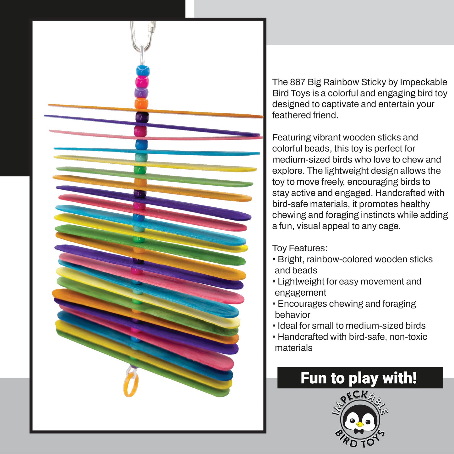 867 Big Rainbow Sticky