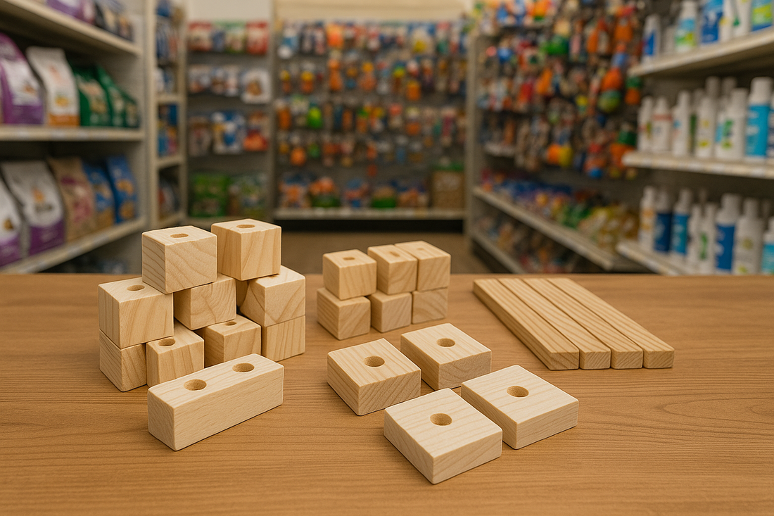 Natural Wood Blocks for Birds: A Healthy Way to Chew, Build, and Play