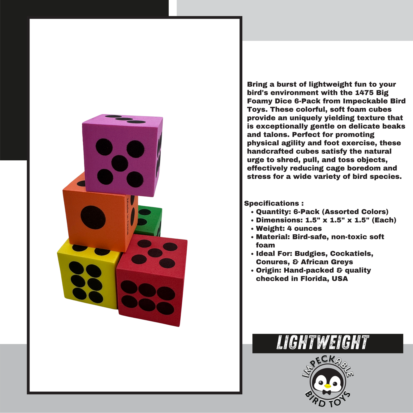 1475 Big Foamy Dice