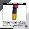 1801 Small Ribbed Block Chewer