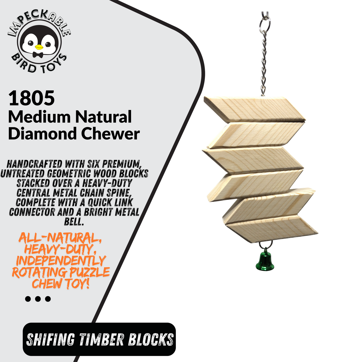 1805 Medium Natural Diamond Chewer