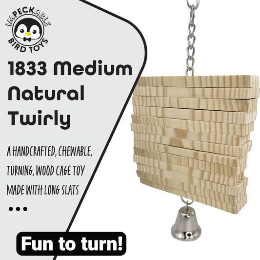 1833 Medium Natural Twirly