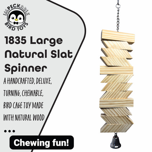 1835 Large Natural Slat Spinner