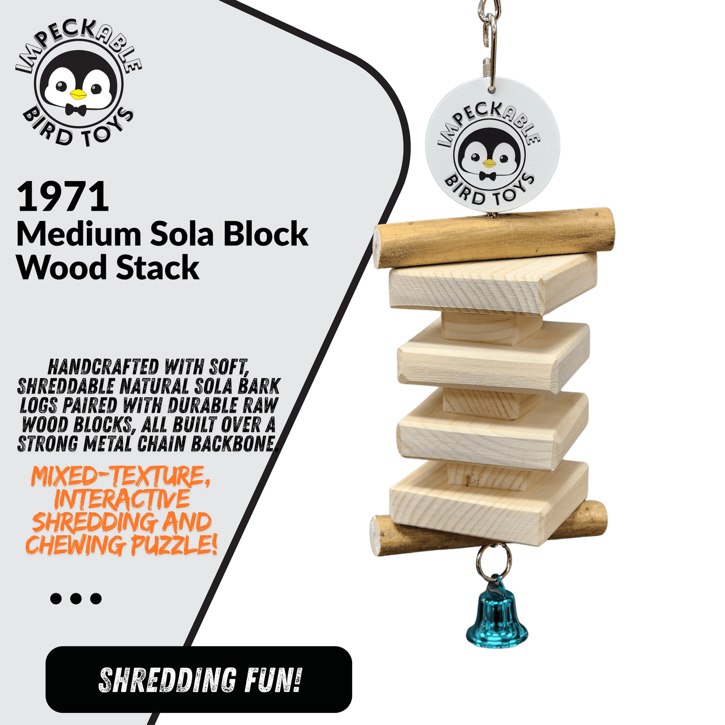 1971 Medium Sola Block Wood Stack