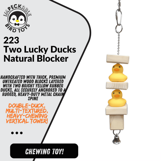 223 Two Lucky Ducks Natural Blocker