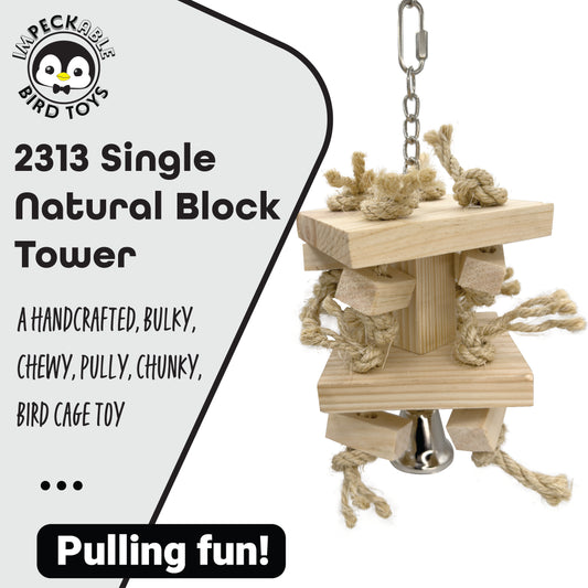 2313 Single Natural Block Tower