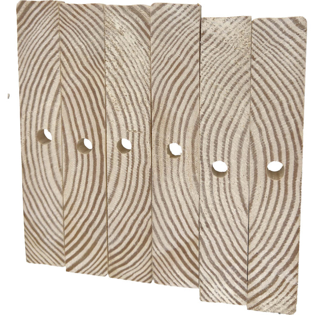 3008 Block Type 8 - Natural Medium Drilled Slat