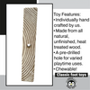 3008 Block Type 8 - Natural Medium Drilled Slat