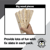 3008 Block Type 8 - Natural Medium Drilled Slat