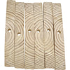 3009 Block Type 9 - Natural Long Drilled Slat