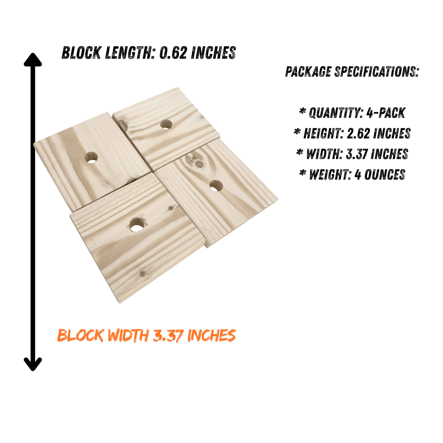 3012 Block Type 12 - Medium Thin Square Slat