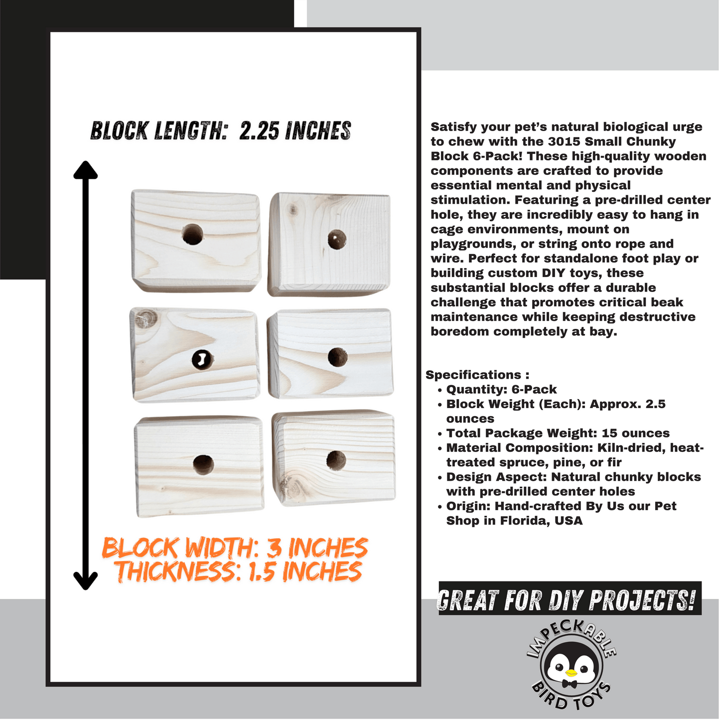 3015 Small Chunky Block