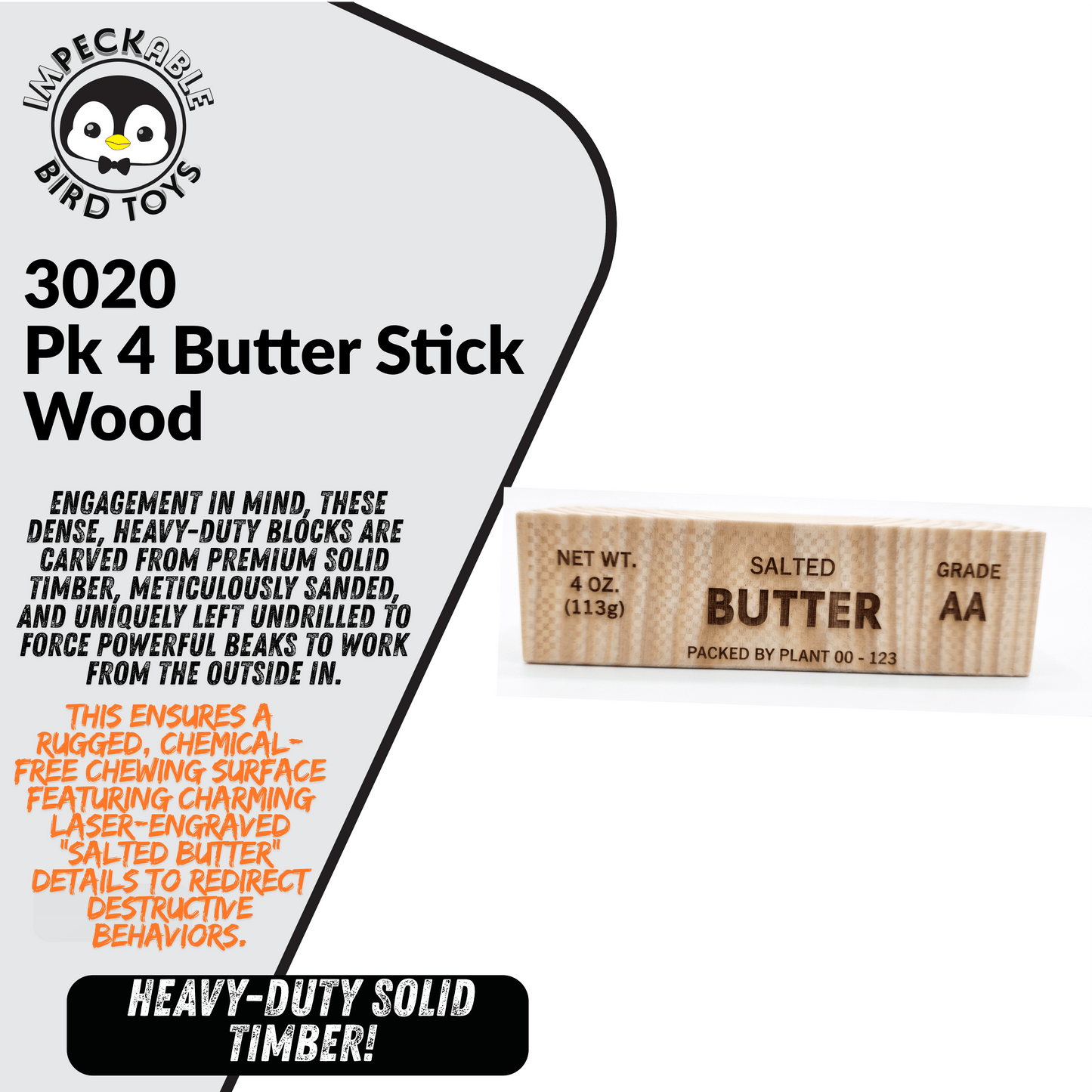 3020 Butter Stick Wood