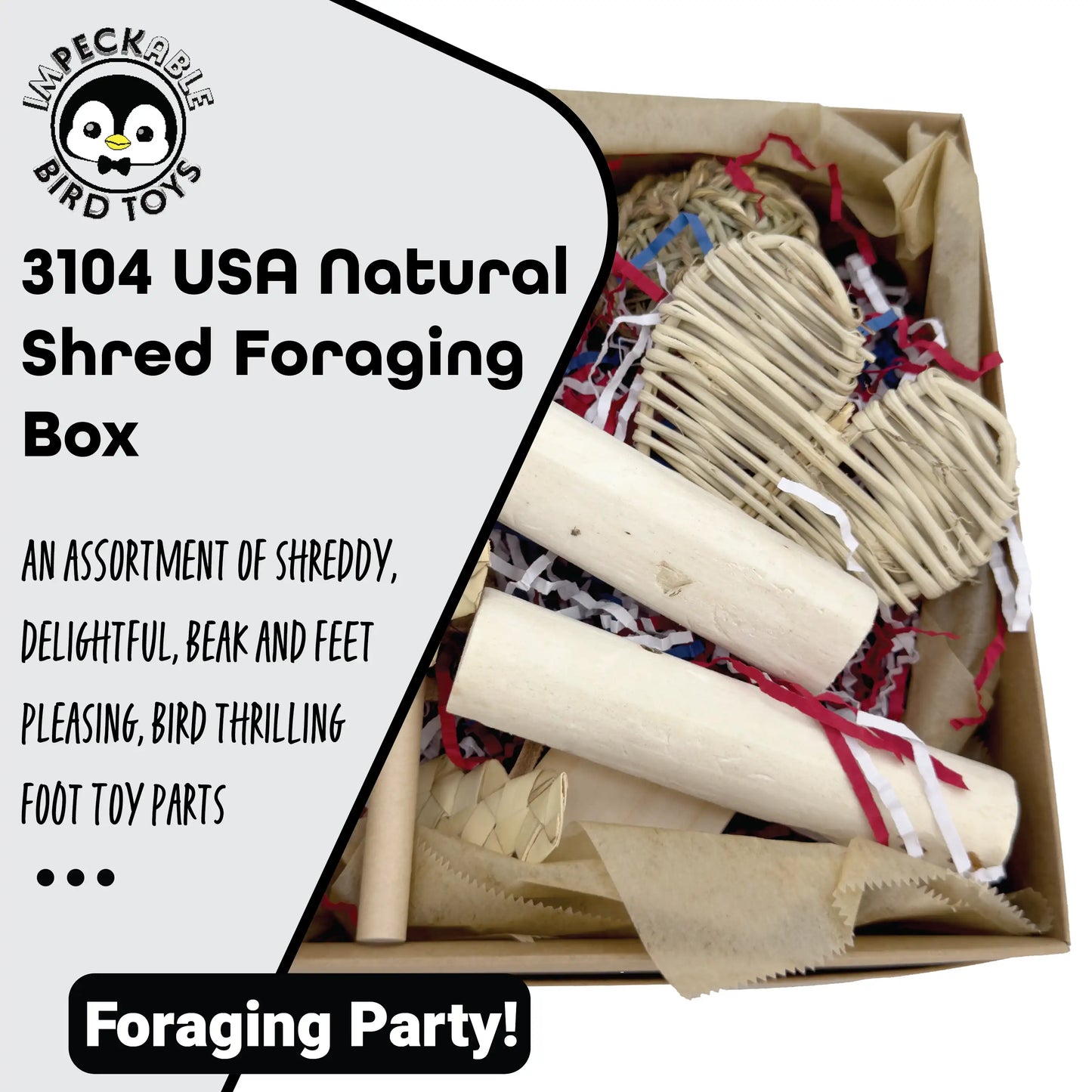 3104 USA Natural Shred Foraging Box