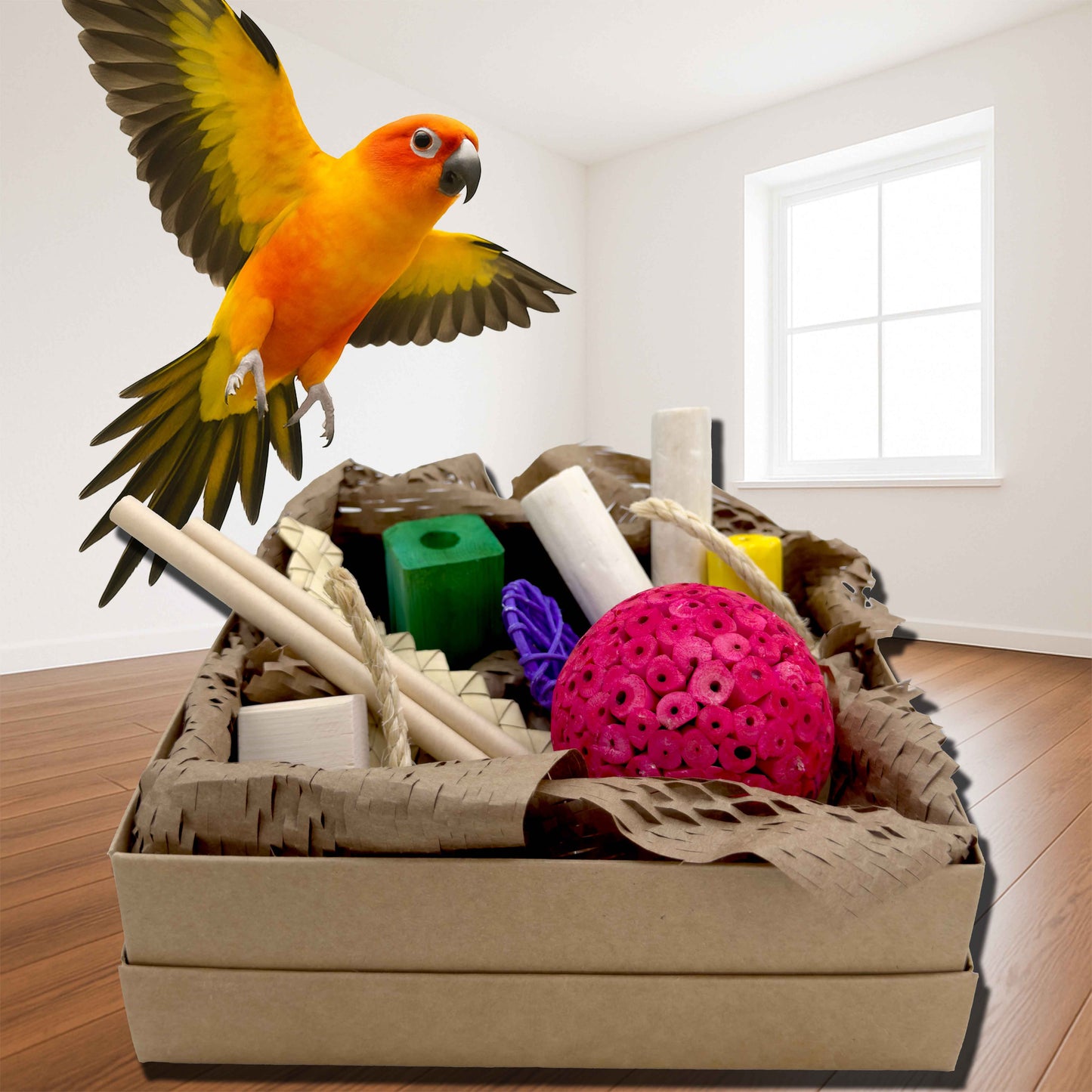 3107 Sola Shred Heart Foraging Box