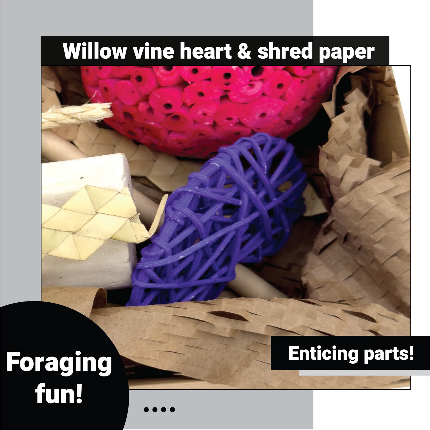 3107 Sola Shred Heart Foraging Box