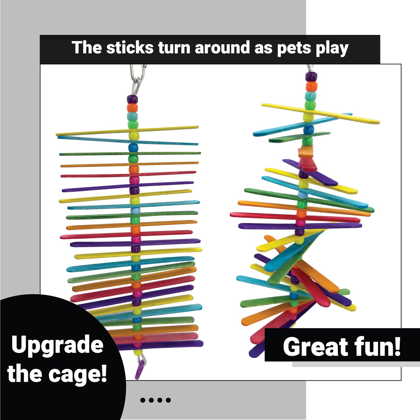 859 Mini Long Rainbow Stick